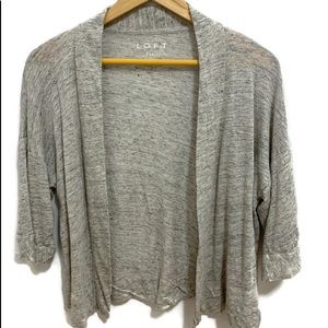 ANN TAYLOR LOFT Grey Cardigan Size SP